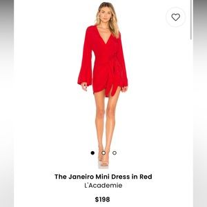 Never worn L’Academie XXS Red mini dress